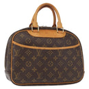 LOUIS VUITTON Monogram Trouville Hand Bag M42228 LV Auth 155669-1