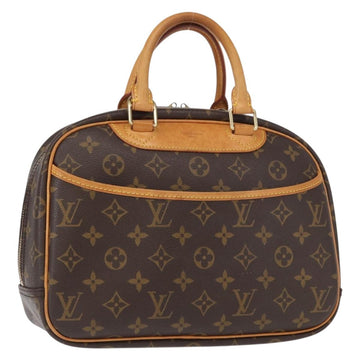 LOUIS VUITTON Monogram Trouville Hand Bag M42228 LV Auth 155669