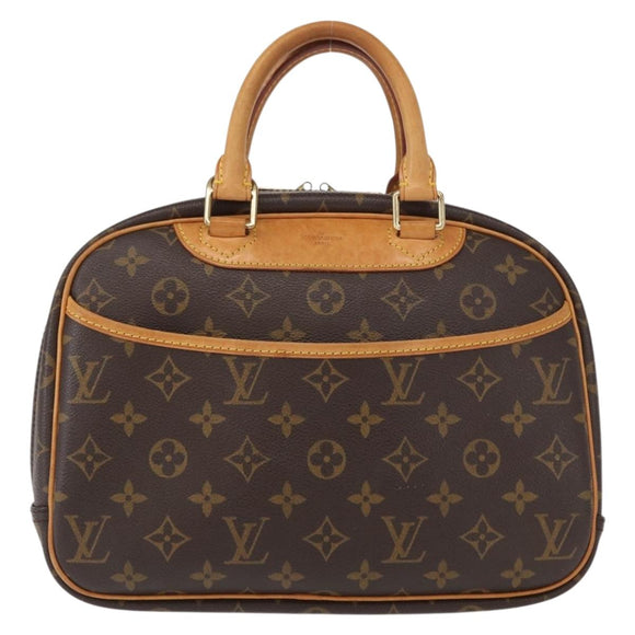 LOUIS VUITTON Monogram Trouville Hand Bag M42228 LV Auth 155669