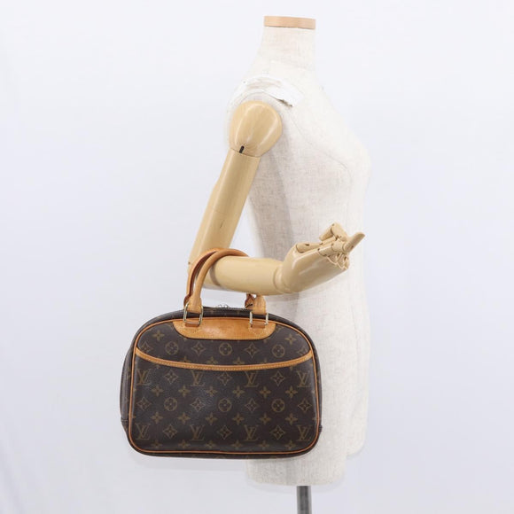 LOUIS VUITTON Monogram Trouville Hand Bag M42228 LV Auth 155669