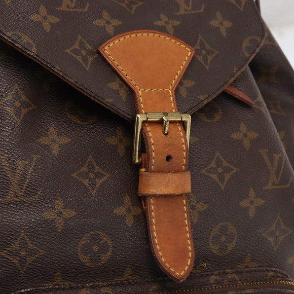 LOUIS VUITTON Monogram Montsouris GM Rucksack M51135 LV Auth 155672