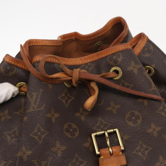 LOUIS VUITTON Monogram Montsouris GM Rucksack M51135 LV Auth 155672