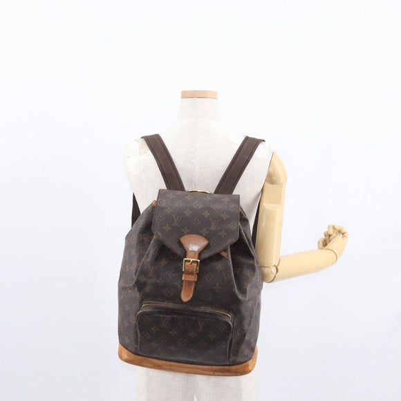 LOUIS VUITTON Monogram Montsouris GM Rucksack M51135 LV Auth 155672