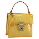 LOUIS VUITTON Monogram Vernis Spring Street Hand Bag Gris M91029 LV Auth 155681-1