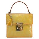 LOUIS VUITTON Monogram Vernis Spring Street Hand Bag Gris M91029 LV Auth 155681-2