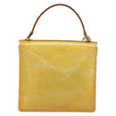 LOUIS VUITTON Monogram Vernis Spring Street Hand Bag Gris M91029 LV Auth 155681-3