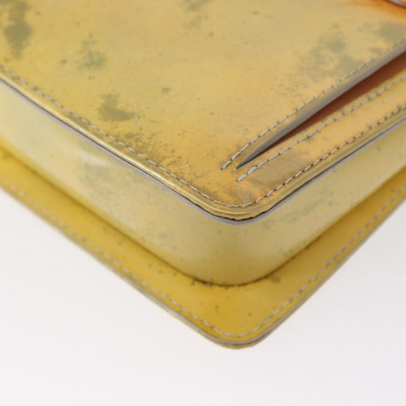 LOUIS VUITTON Monogram Vernis Motto Accessory Pouch Gris M91030 LV Auth 155682