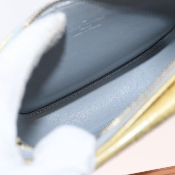 LOUIS VUITTON Monogram Vernis Motto Accessory Pouch Gris M91030 LV Auth 155682