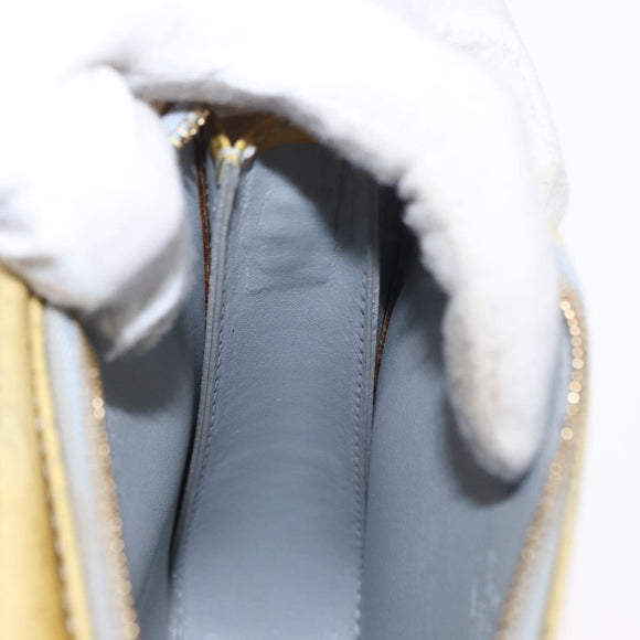 LOUIS VUITTON Monogram Vernis Motto Accessory Pouch Gris M91030 LV Auth 155682