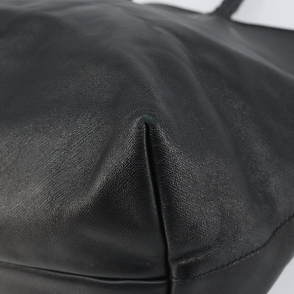 Salvatore Ferragamo Vala Tote Bag Leather Black Auth 155686