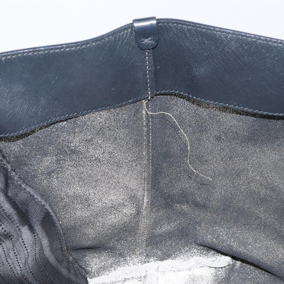 Salvatore Ferragamo Vala Tote Bag Leather Black Auth 155686