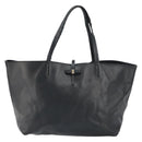 Salvatore Ferragamo Vala Tote Bag Leather Black Auth 155686-2