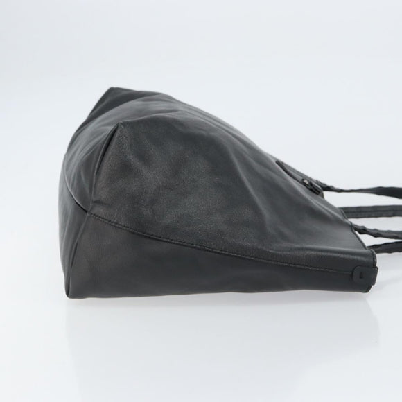 Salvatore Ferragamo Vala Tote Bag Leather Black Auth 155686