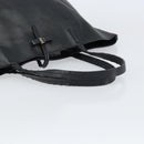 Salvatore Ferragamo Vala Tote Bag Leather Black Auth 155686-7
