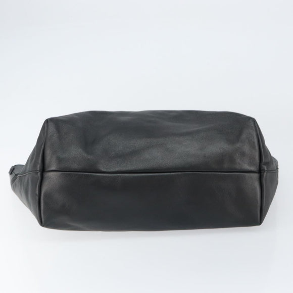 Salvatore Ferragamo Vala Tote Bag Leather Black Auth 155686