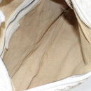 BOTTEGA VENETA INTRECCIATO Hobo Shoulder Bag Leather White 115653 Auth 155688-16