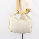 BOTTEGA VENETA INTRECCIATO Hobo Shoulder Bag Leather White 115653 Auth 155688-22