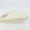 BOTTEGA VENETA INTRECCIATO Hobo Shoulder Bag Leather White 115653 Auth 155688-5