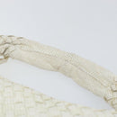 BOTTEGA VENETA INTRECCIATO Hobo Shoulder Bag Leather White 115653 Auth 155688-8
