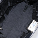 Salvatore Ferragamo Gancini Hand Bag Leather Black Silver Auth 155690-16