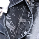 Salvatore Ferragamo Gancini Hand Bag Leather Black Silver Auth 155690-20