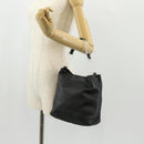 PRADA Shoulder Bag Leather Black Auth 155691V-24