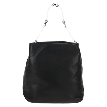 PRADA Shoulder Bag Leather Black Auth 155691V - 0