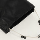 PRADA Shoulder Bag Leather Black Auth 155691V-6