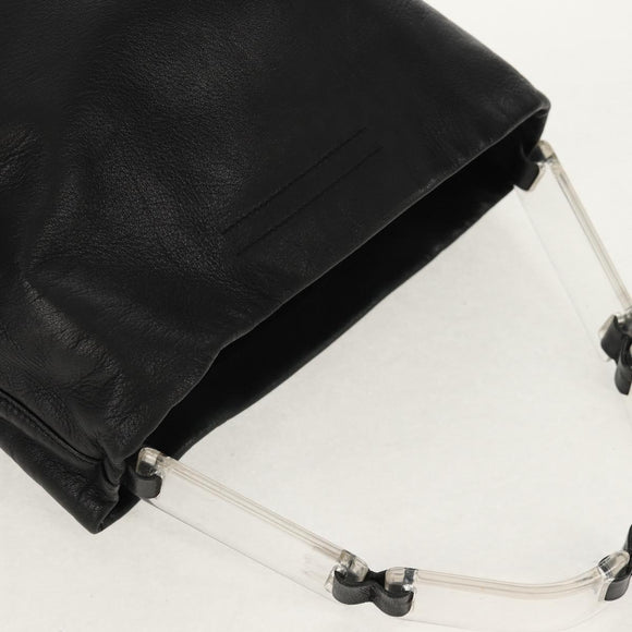 PRADA Shoulder Bag Leather Black Auth 155691V