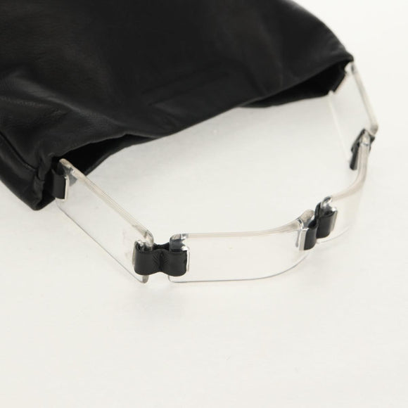 PRADA Shoulder Bag Leather Black Auth 155691V