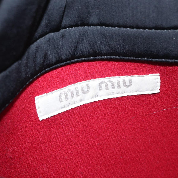 Miu Miu Body Bag Wool Red Auth 155692