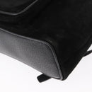 GUCCI Bamboo Backpack Suede Black Gold Auth 155693-15
