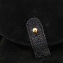 GUCCI Bamboo Backpack Suede Black Gold Auth 155693-19