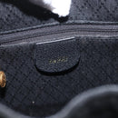 GUCCI Bamboo Backpack Suede Black Gold Auth 155693-21