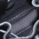 GUCCI Bamboo Backpack Suede Black Gold Auth 155693-22