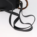 GUCCI Bamboo Backpack Suede Black Gold 003 1956 0030 Auth 155694-9