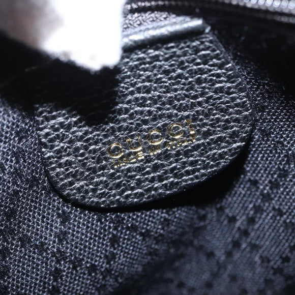 GUCCI Bamboo Backpack Suede Black Gold 003 1956 0030 Auth 155694