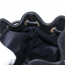 GUCCI Bamboo Backpack Suede Black Gold 003 1956 0030 Auth 155694-24