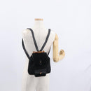 GUCCI Bamboo Backpack Suede Black Gold 003 1956 0030 Auth 155694-28