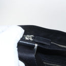 PRADA Schoudertas Leer Zwart Zilver Auth 155697A-9