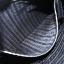 PRADA Shoulder Bag Leather Black Silver Auth 155697-24
