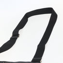 PRADA Schoudertas Leer Zwart Zilver Auth 155697A-14