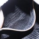 PRADA Shoulder Bag Leather Gray Gold Auth 155698-20