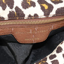 Stella MacCartney Chain Falabella Bag Canvas Brown Gold 234387 Auth 155699-15