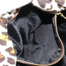 Stella MacCartney Chain Falabella Bag Canvas Brown Gold 234387 Auth 155699-20