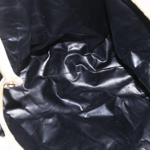 BOTTEGA VENETA INTRECCIATO Hand Bag Leather Beige Gold Auth 155700