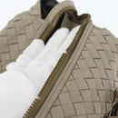 BOTTEGA VENETA INTRECCIATO Hand Bag Leather Beige Gold Auth 155700-8