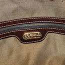 FENDI Zucca Canvas Hand Bag Black Brown gold Auth 155701-18