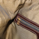 FENDI Zucca Canvas Hand Bag Black Brown gold Auth 155701-22