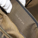 FENDI Zucca Canvas Hand Bag Black Brown gold Auth 155701-24